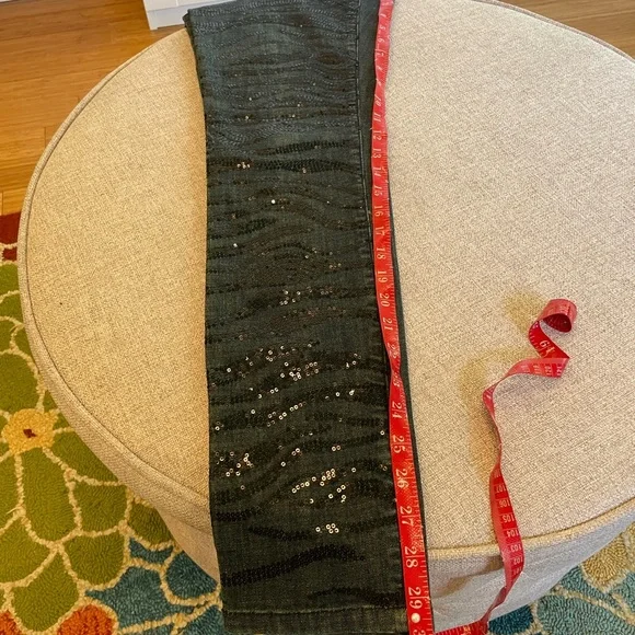 Boston Proper Zebra Glitter Strip Jeans - Picture 8 of 9